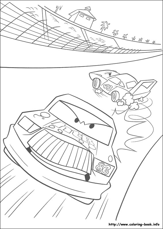 Plansa de colorat cu Cars pixar 141 48